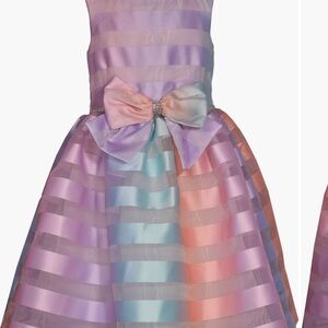 Iris & Ivy Pastel Kids Dress with Bow